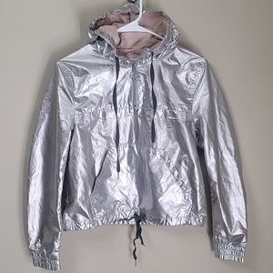 Silver H&M Coachella jacket